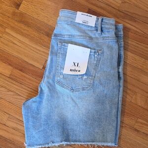 New- Mica Denim Light Blue Jean Shorts